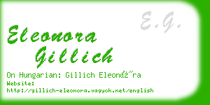 eleonora gillich business card